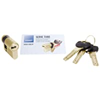 Los mejores  - Tesa Assa Abloy- TX853010L- Cilindro de Alta Seguridad- TX80- Doble Embrague- Leva Larga- Llave - Llave- Latonado- 30 x…